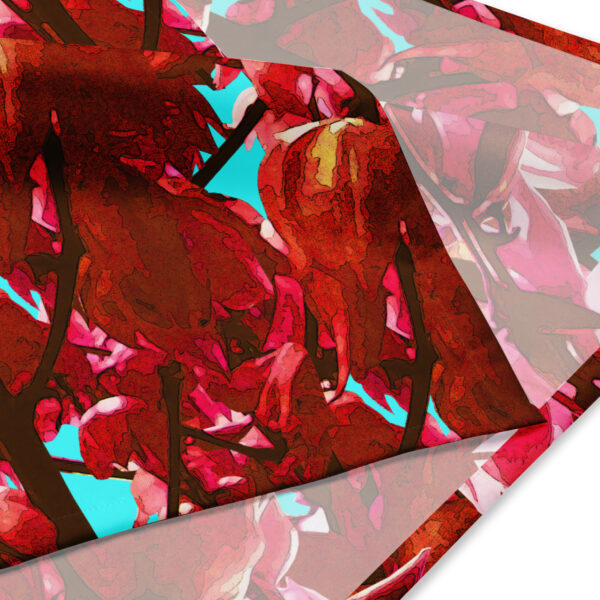 Magenta Flowers Bandana - Image 3