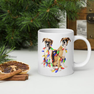 Boxer Christmas Mug